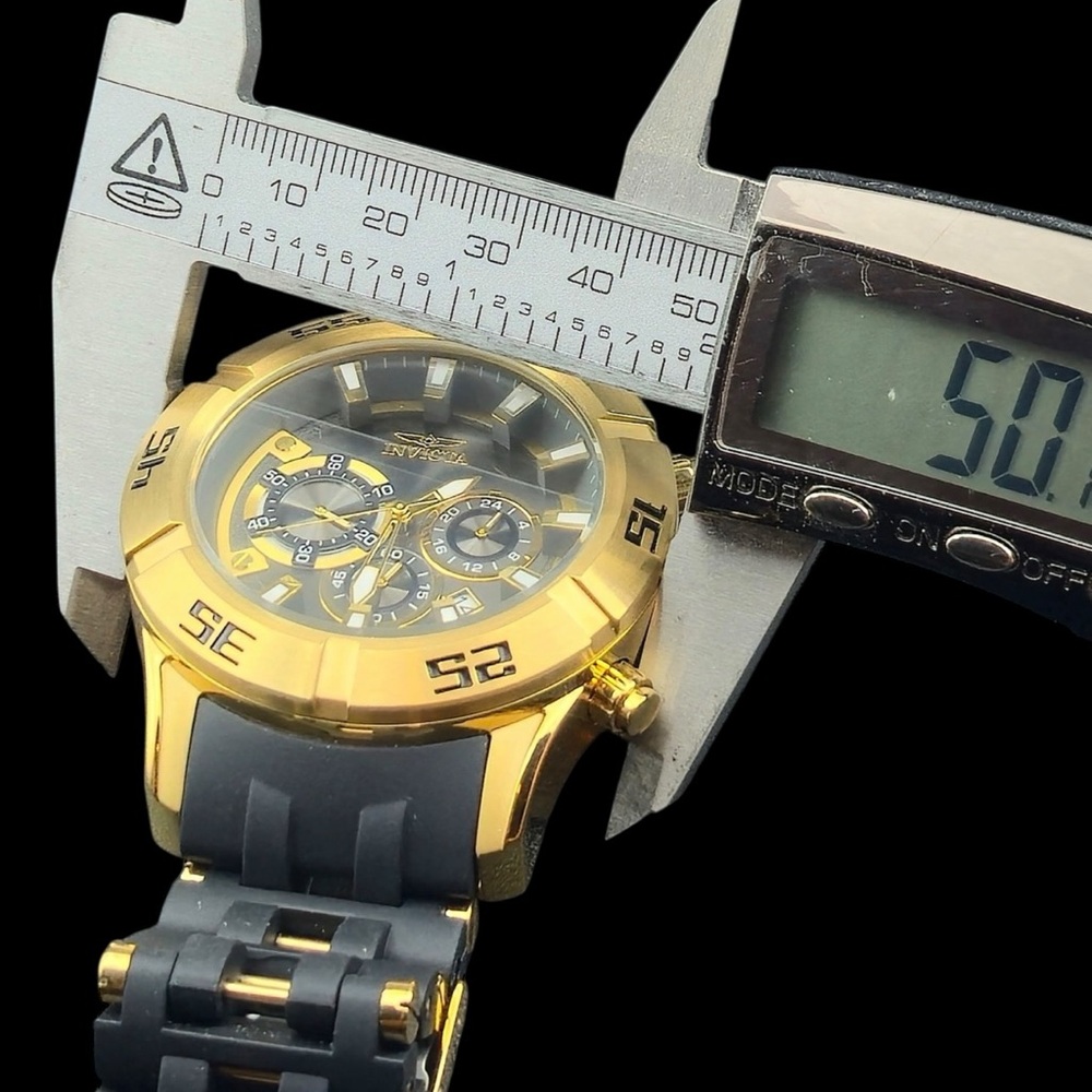 Invicta Gold and Black Multi-Function Seaspider C… - image 9